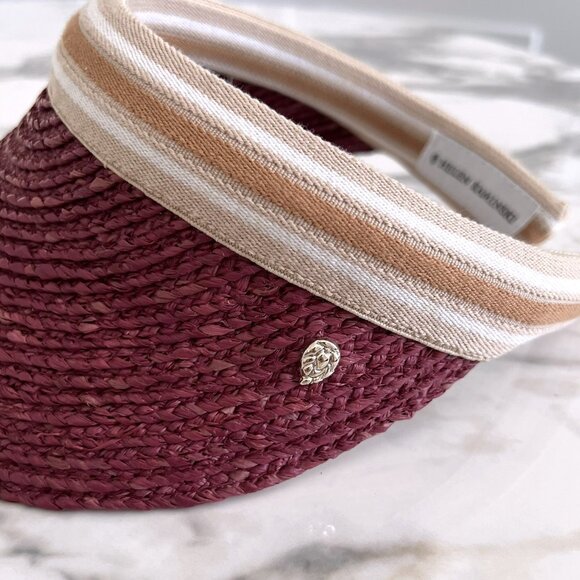 NWT - Helen Kaminski Bianca Visor - Orchid w/ Nougat Stripe?? main image 7